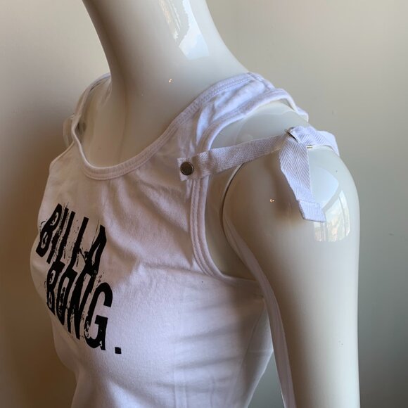 Billabong surf white & black logo cotton tank top - Picture 3 of 4